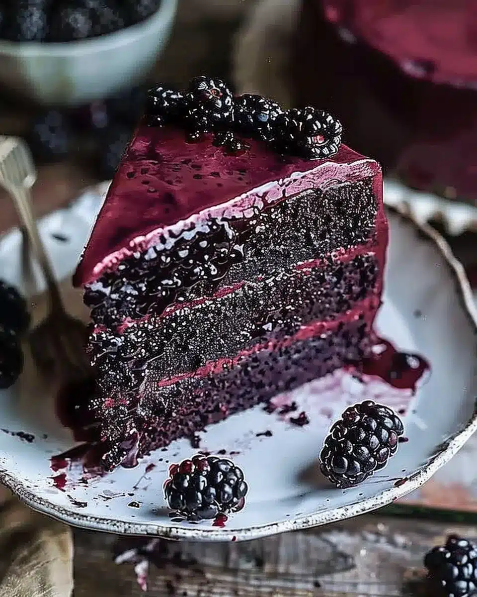 Blackberry Velvet Gothic Cake: A Dark, Lush Dessert Dream