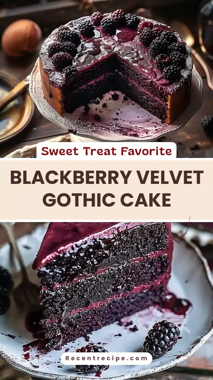 Blackberry Velvet Gothic Cake