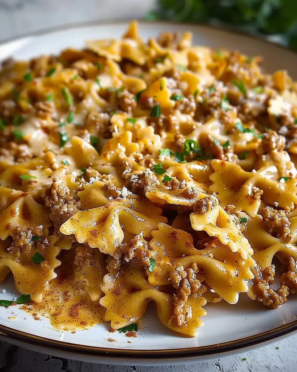 Cajun Alfredo Bowties