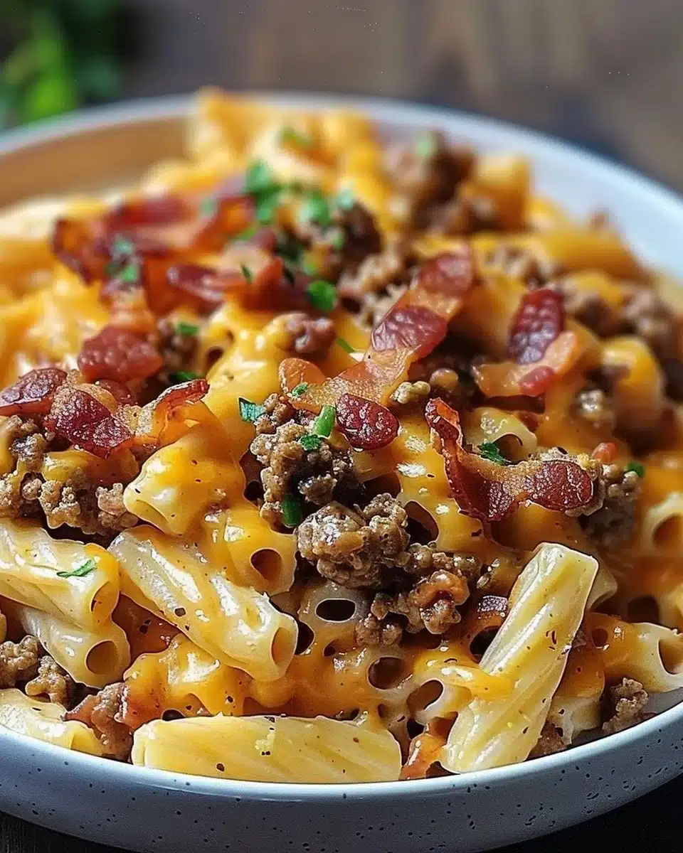 Loaded Bacon Cheeseburger Pasta You'll Crave Again and Again