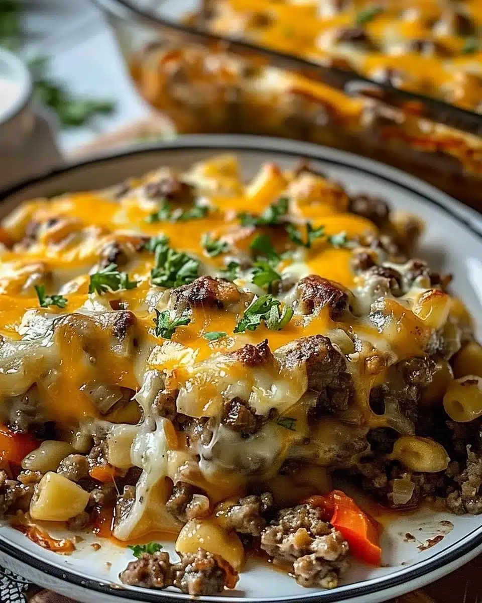 Cheesy Hamburger Casserole