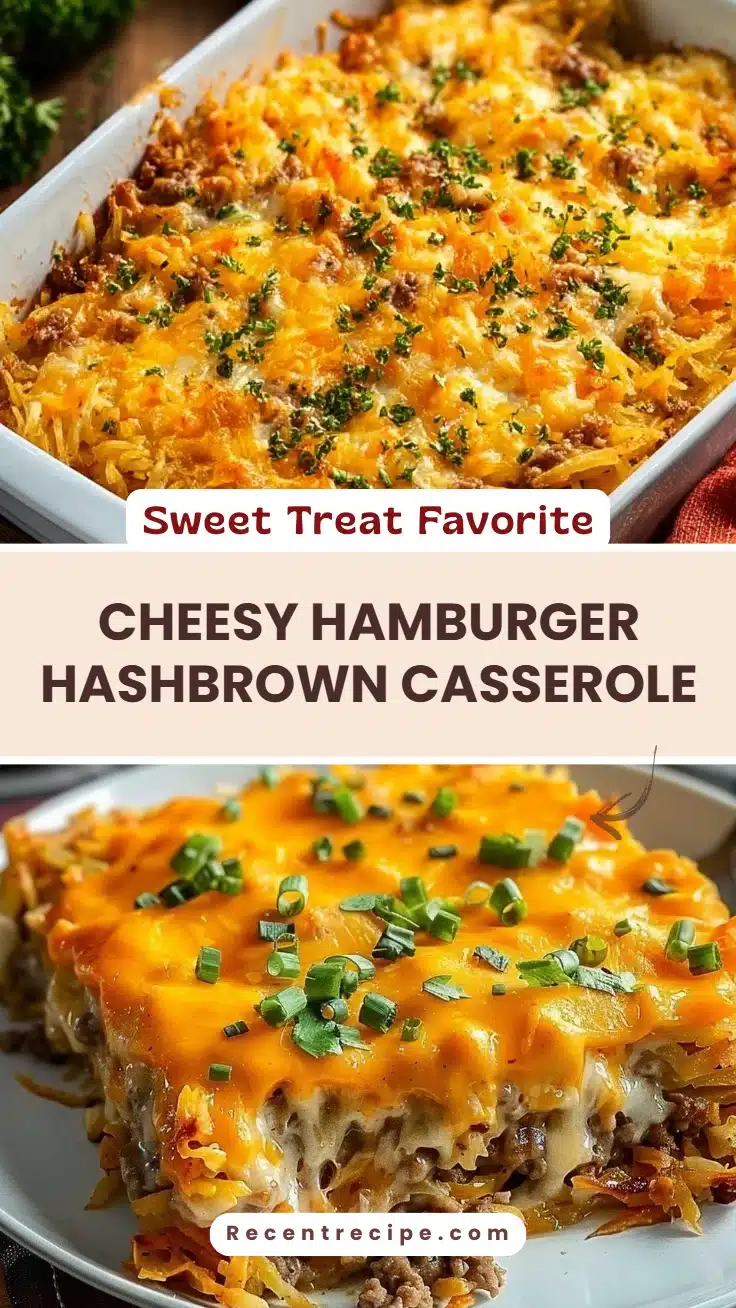 Cheesy Hamburger Hashbrown Casserole