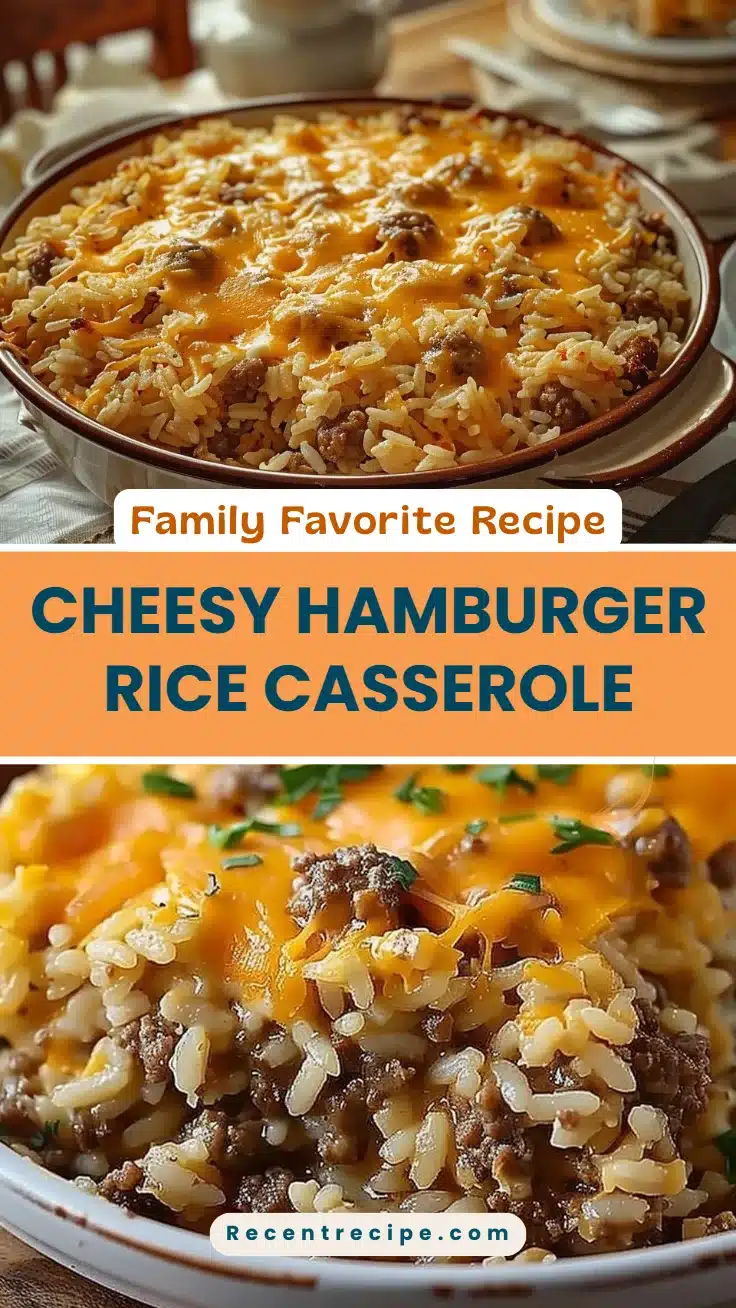 Cheesy Hamburger Rice Casserole