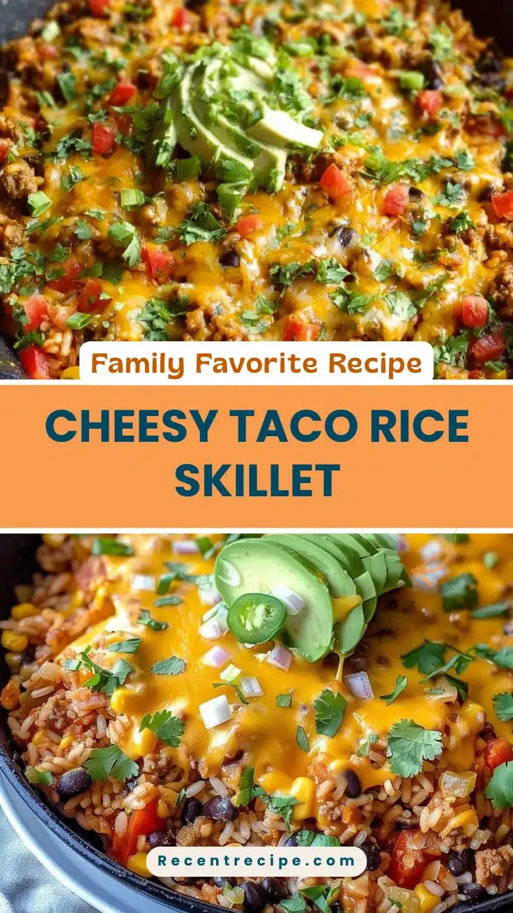 Cheesy Taco Rice Skillet