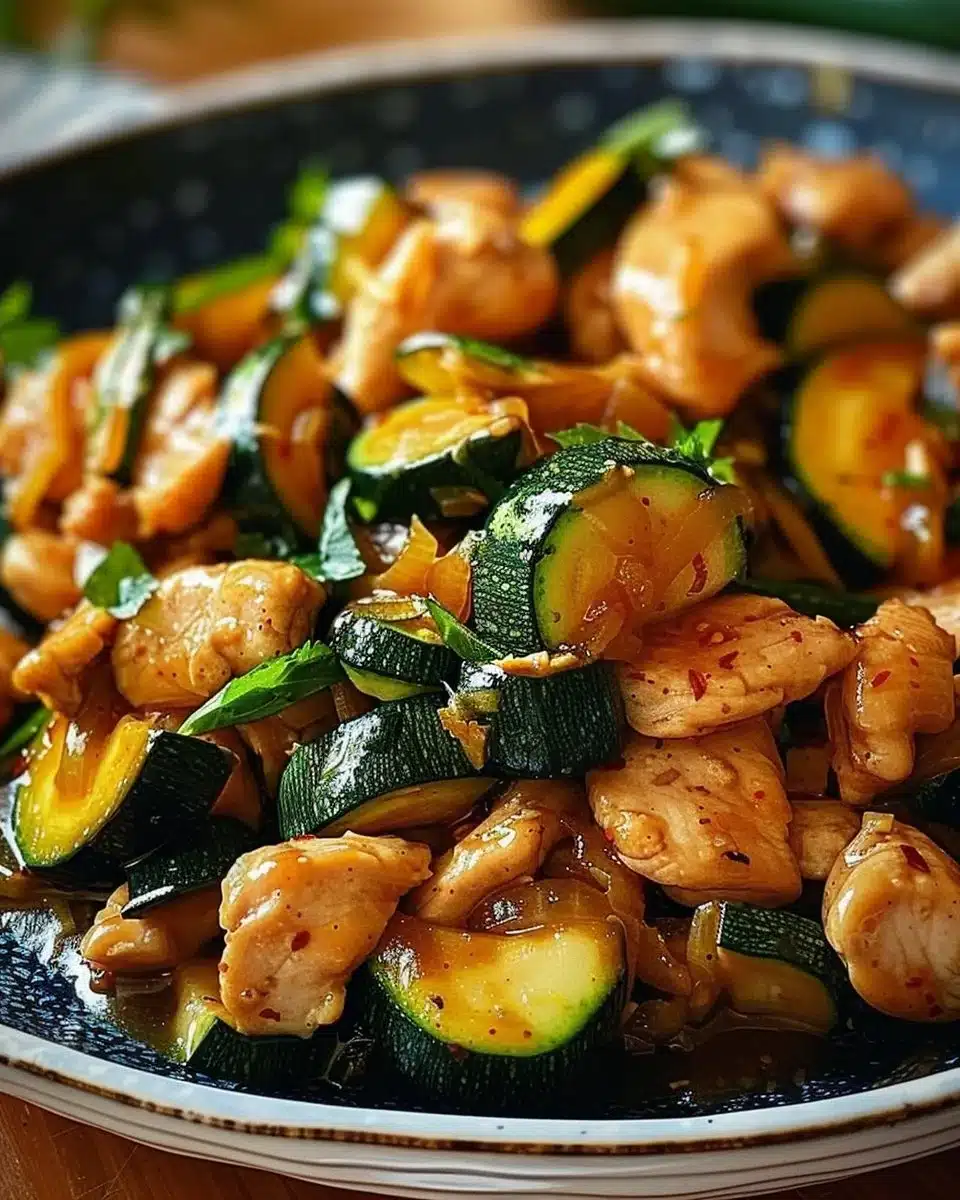 Chicken Zucchini Stir Fry