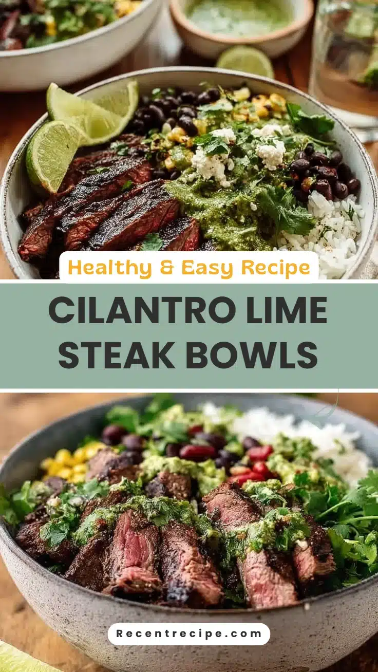 Cilantro Lime Steak Bowls