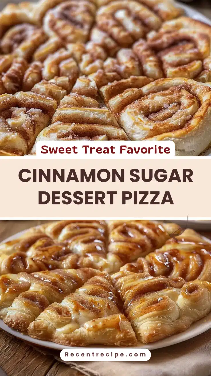 Cinnamon Sugar Dessert Pizza