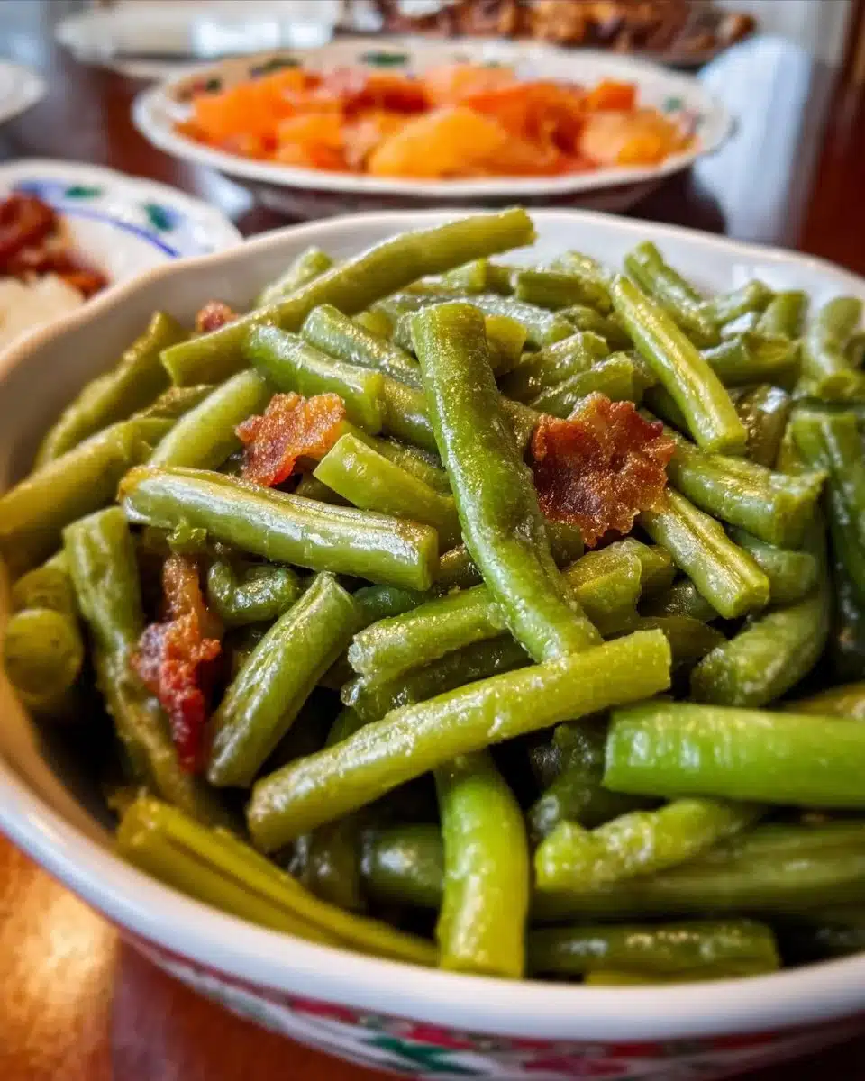 Cozy Crack Green Beans