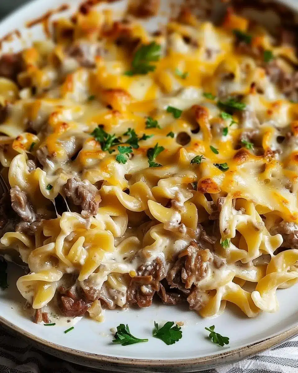 Creamy Beef Noodle Bake