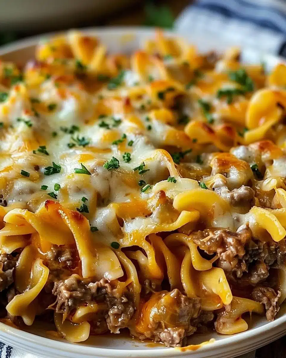 Sour Cream Beef Noodle Casserole