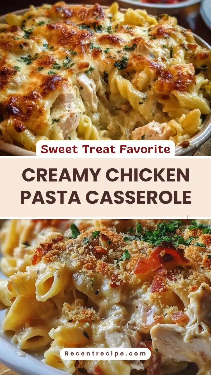 Creamy Chicken Pasta Casserole