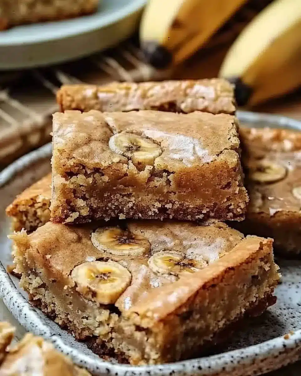 Banana Blondies