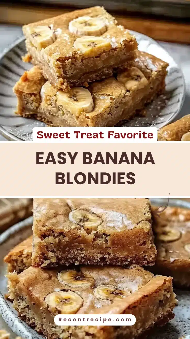 Easy Banana Blondies