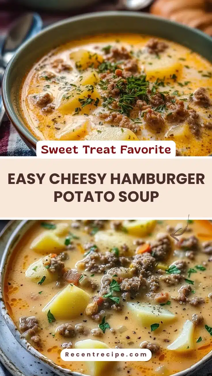 Easy Cheesy Hamburger Potato Soup