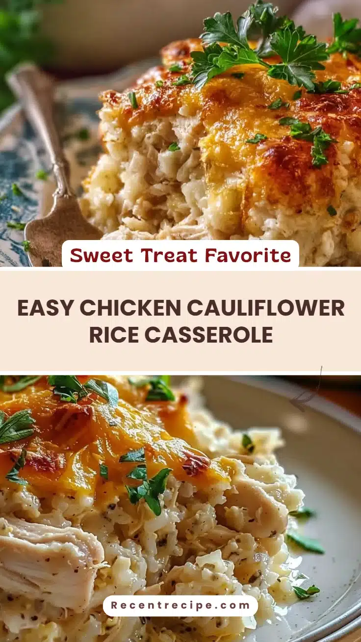 Easy Chicken Cauliflower Rice Casserole