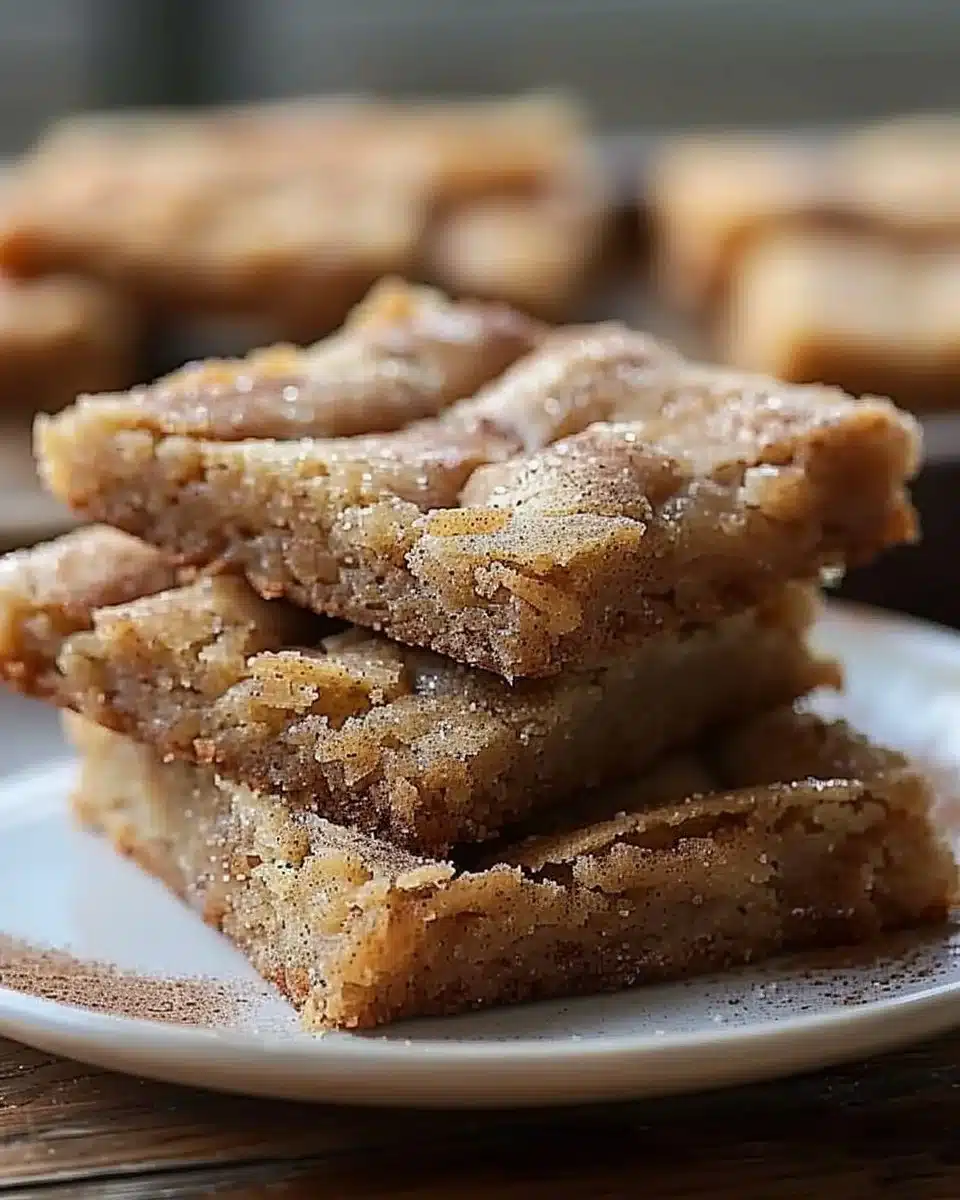 Easy Cinnamon Sugar Blondies