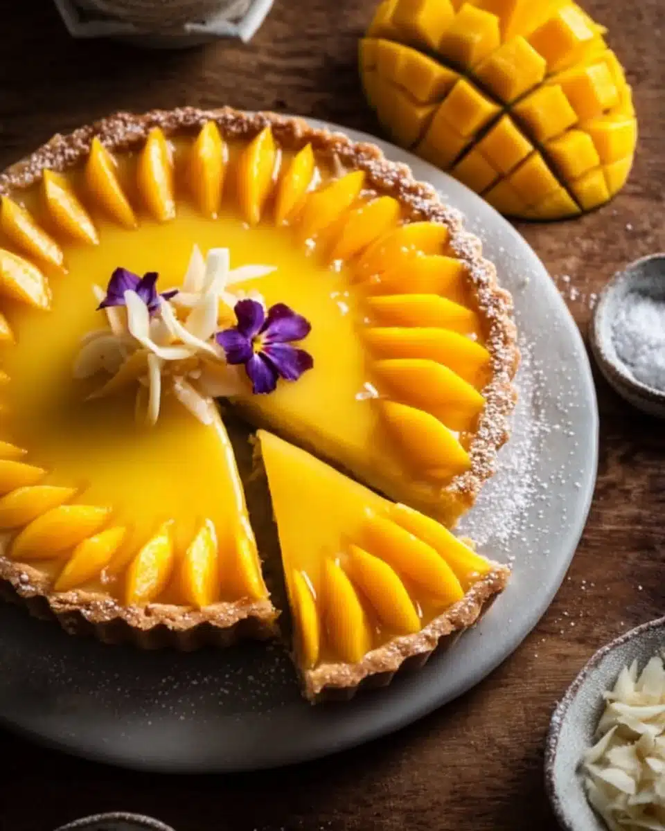 Easy Mango Curd Tart