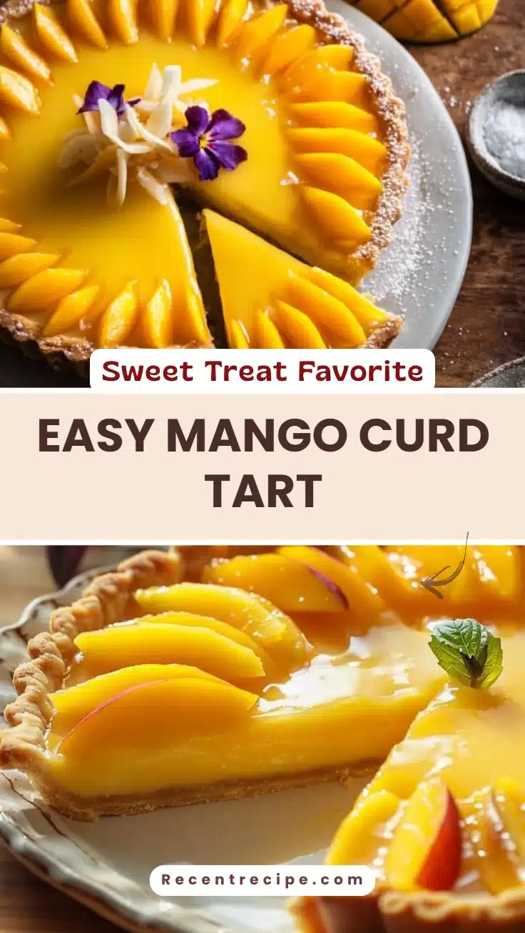 Easy Mango Curd Tart