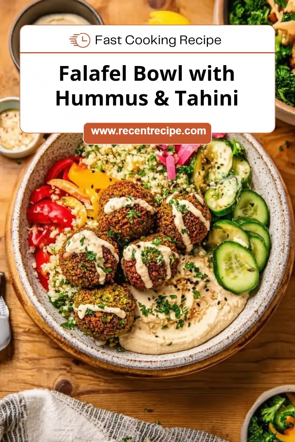 Falafel Bowl with Hummus & Tahini