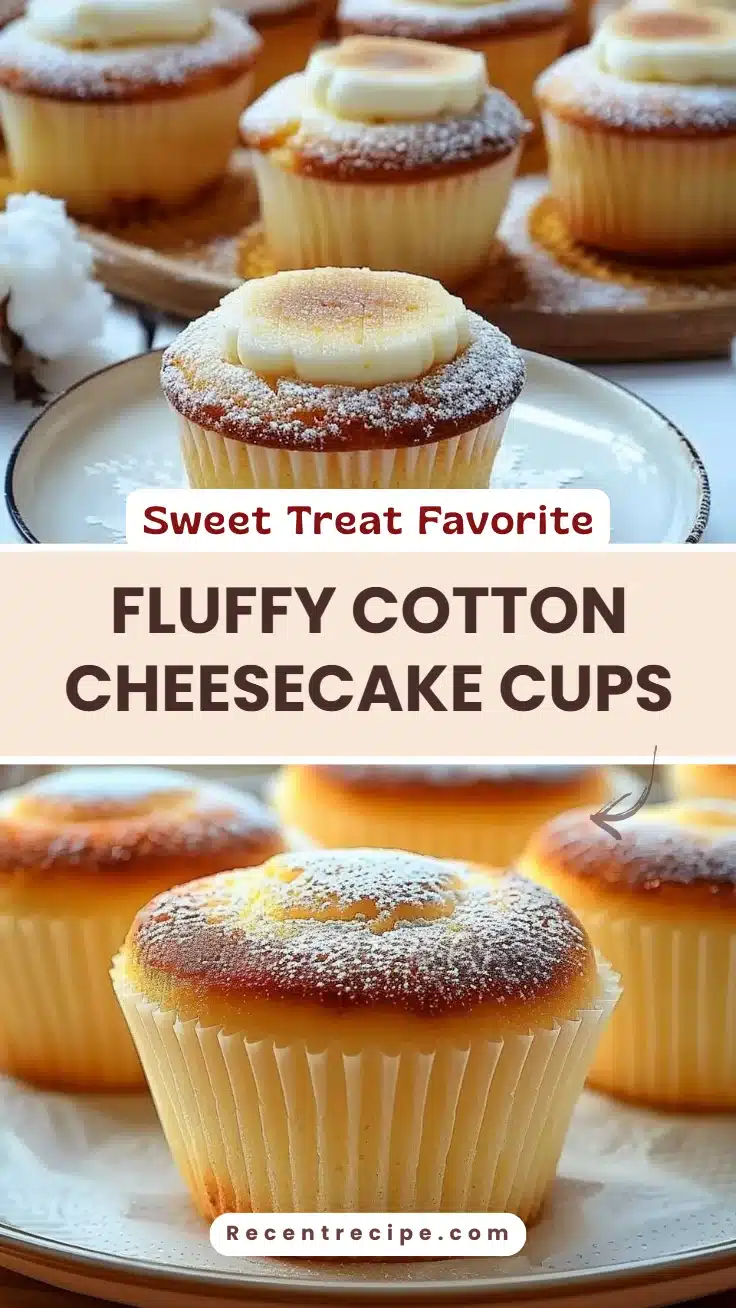 Fluffy Cotton Cheesecake Cups