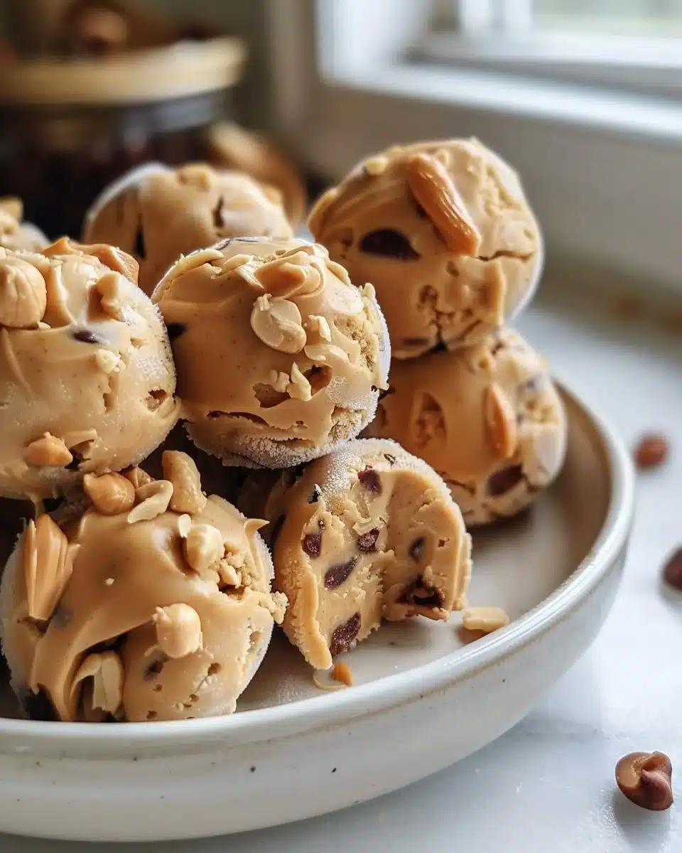 Frozen Greek Yogurt Peanut Butter Bites