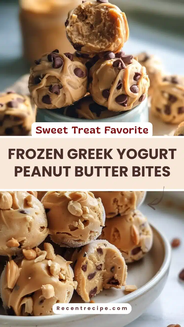 Frozen Greek Yogurt Peanut Butter Bites