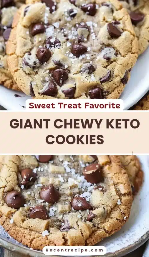 Giant Chewy Keto Cookies