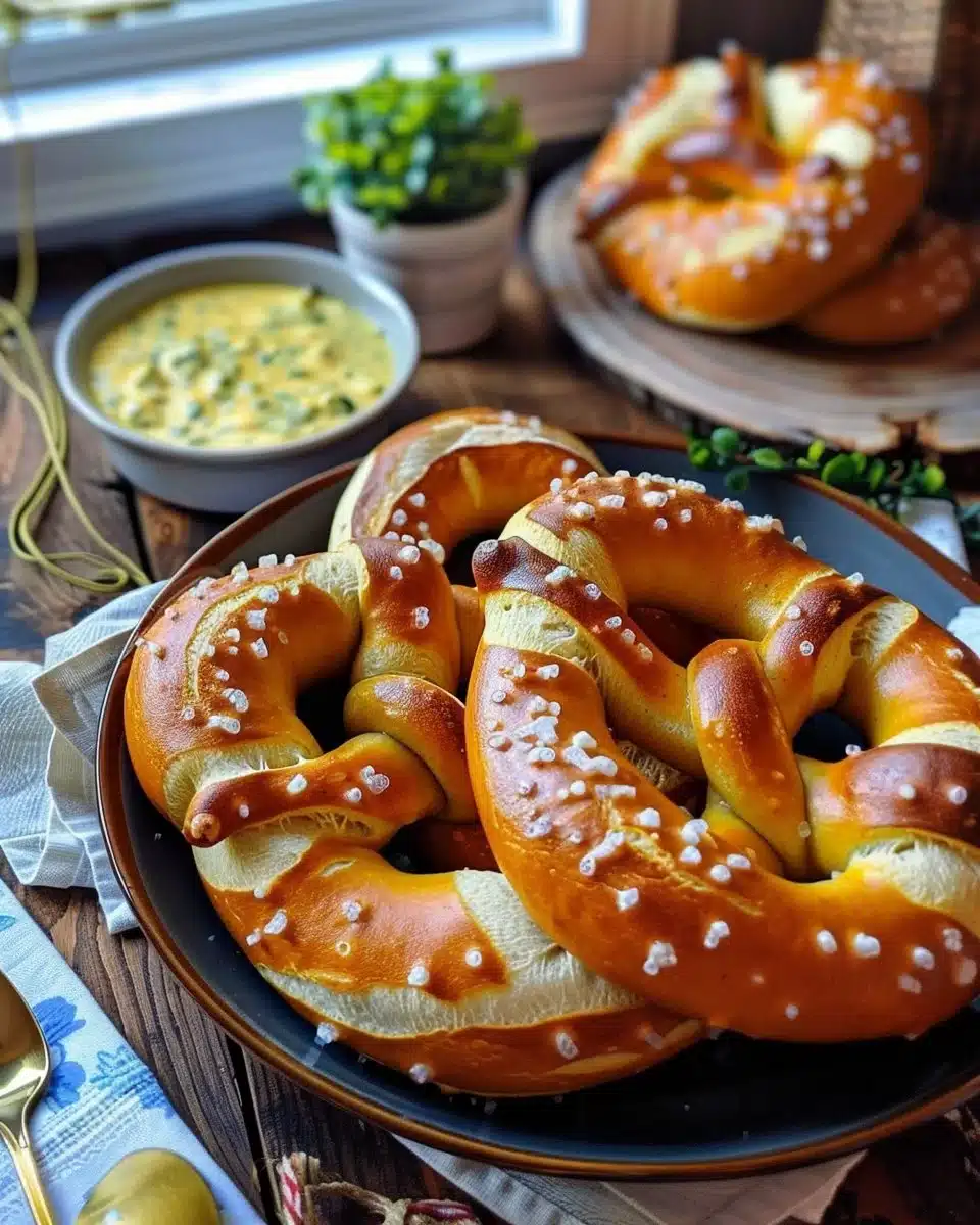 Golden Soft Buttery Pretzels