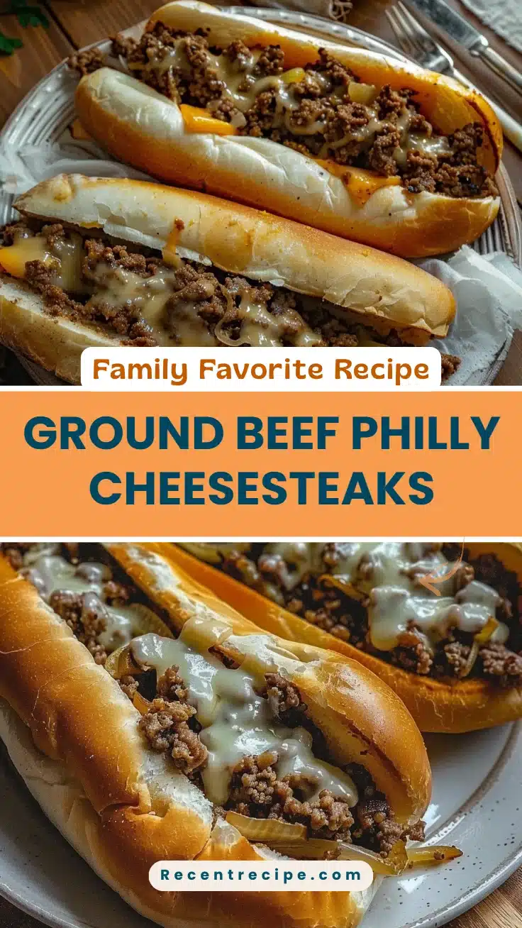 Ground Beef Philly Cheesesteaks