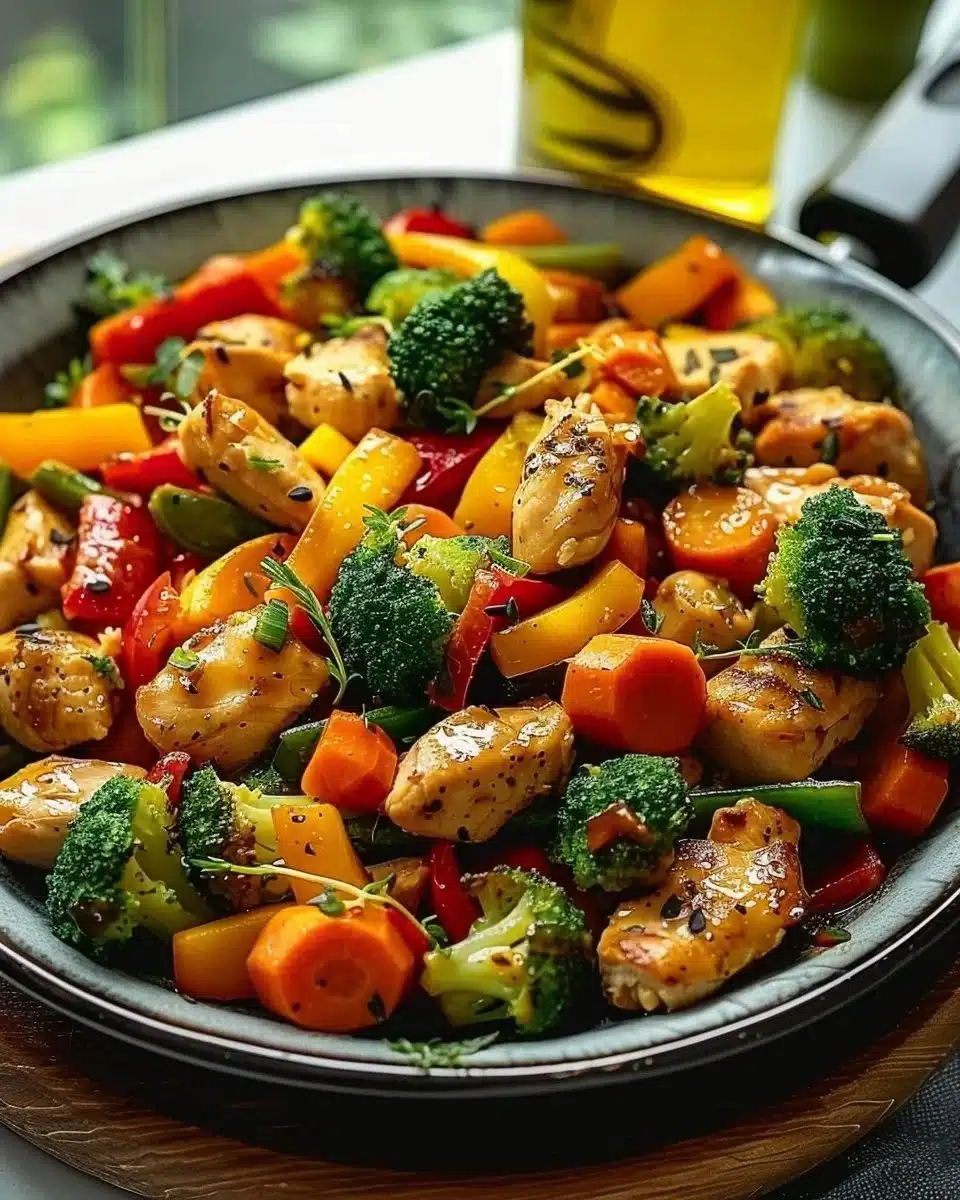 Healthy Chicken and Vegetables Skillet
