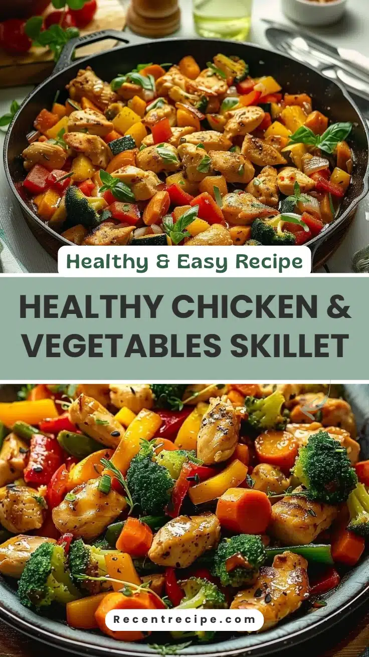Healthy Chicken & Vegetables Skillet