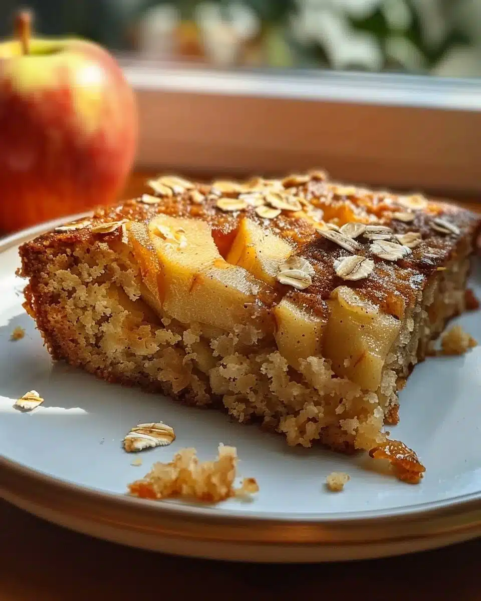 Healthy Oatmeal Apple Cake