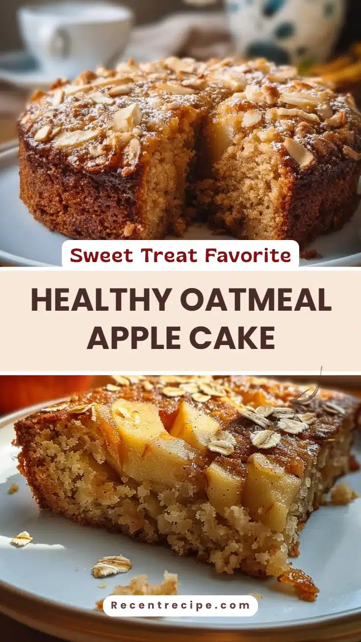 Healthy Oatmeal Apple Cake