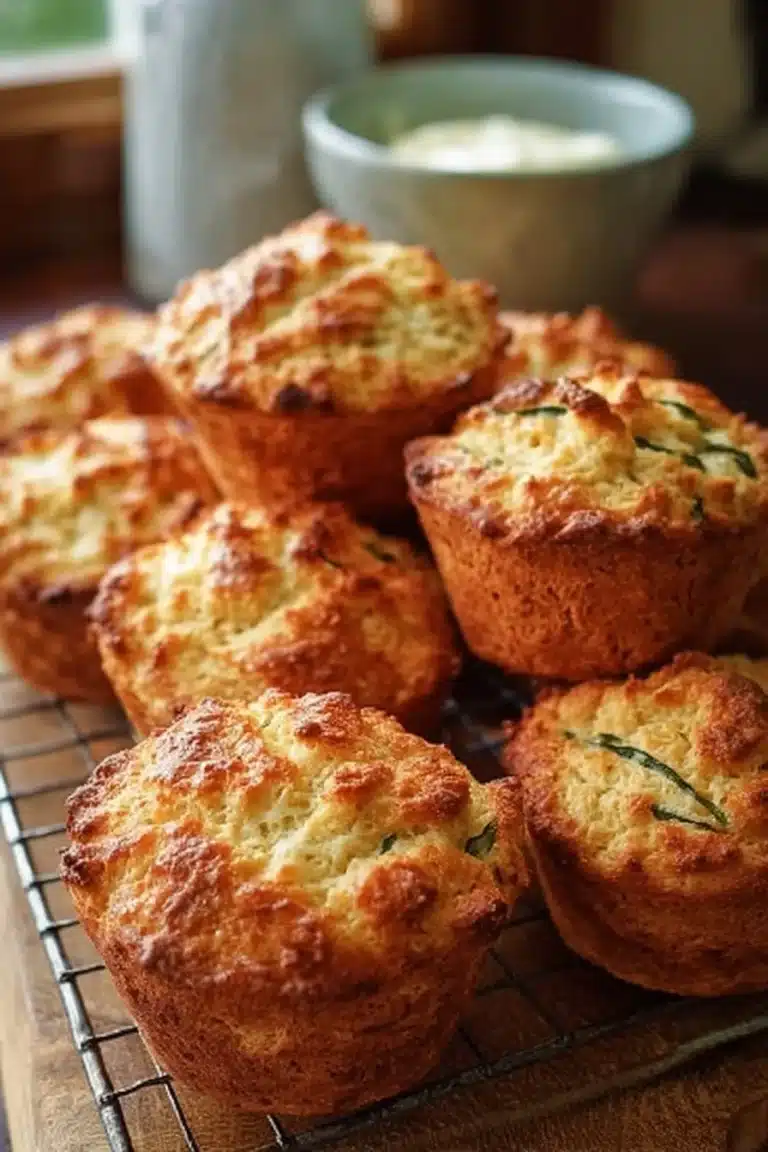 Homemade Irish Soda Bread Muffins with a golden crust and fluffy interior