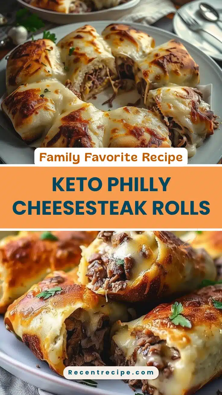 Keto Philly Cheesesteak Rolls