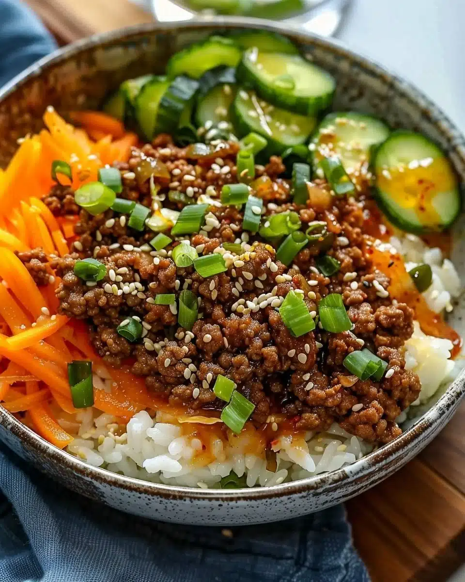 Korean Ground Beef Bowl