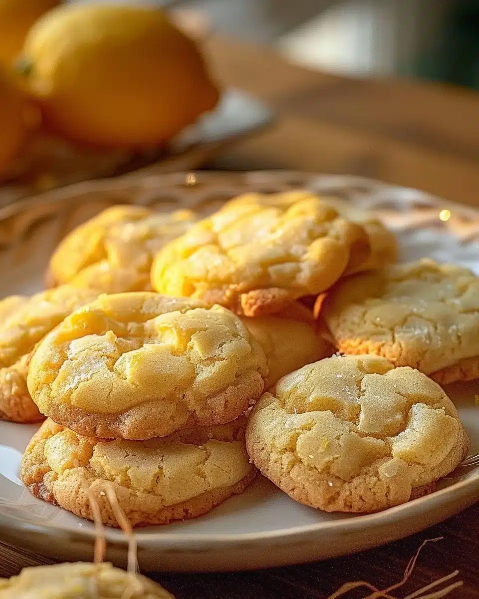 Lemon Cake Mix Cookies