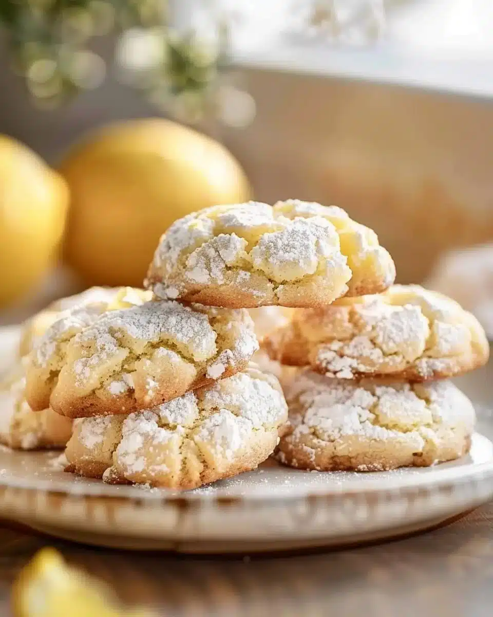 Lemon Crinkle Cookies