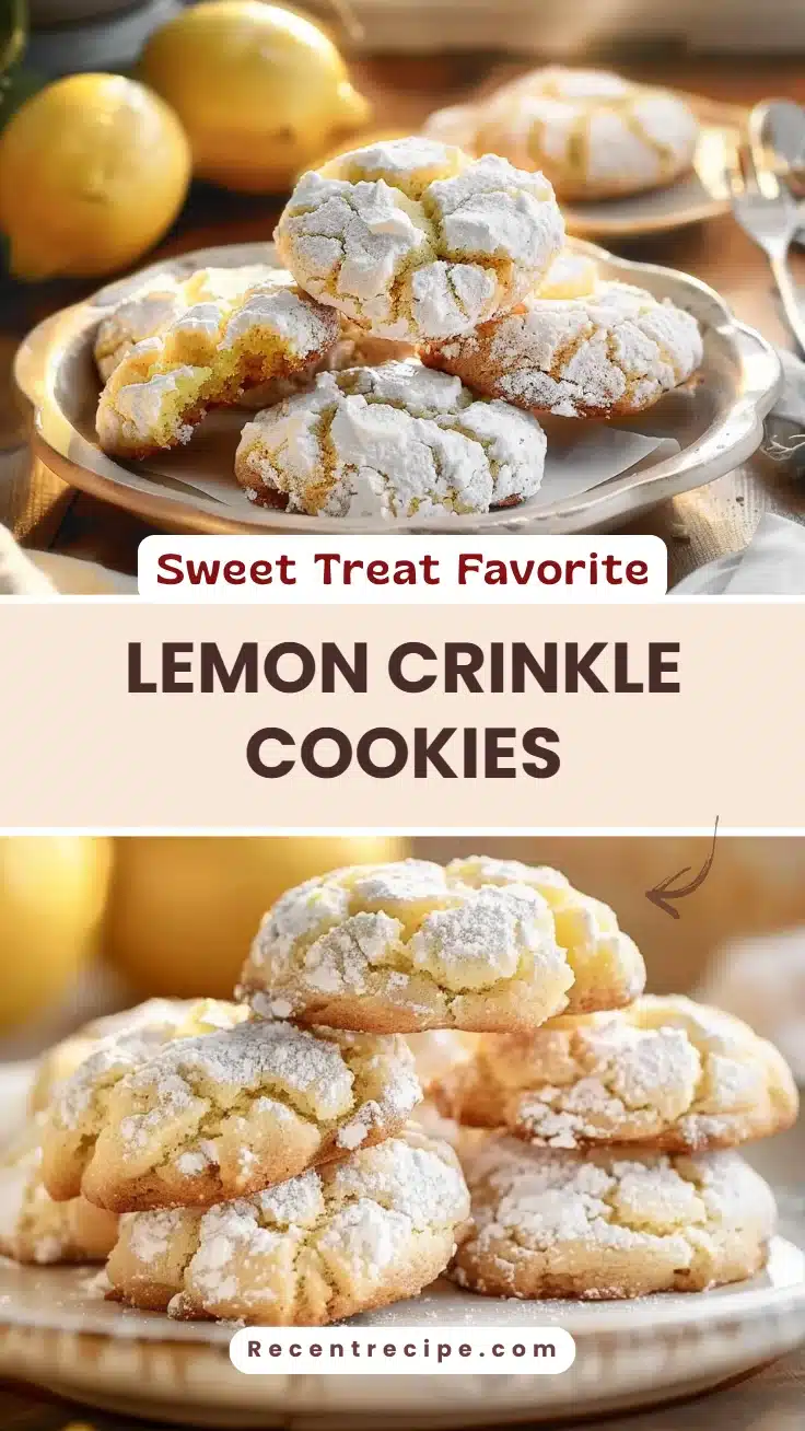 Lemon Crinkle Cookies