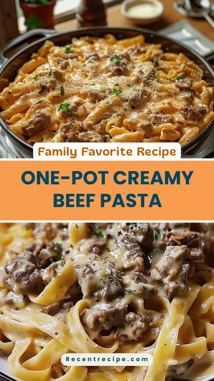 One-Pot Creamy Beef Pasta