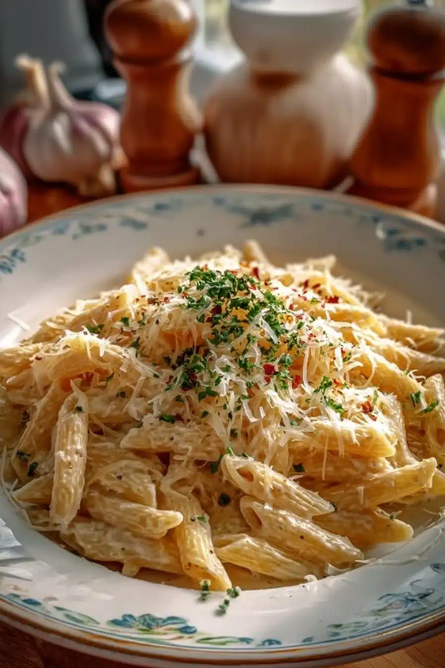 One Pot Creamy Garlic Pasta