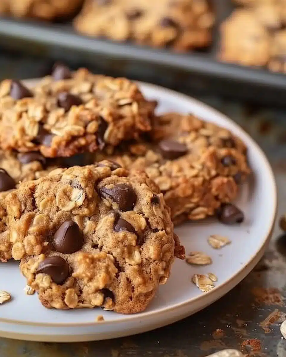 Peanut Butter Oatmeal Chocolate Chip Cookies