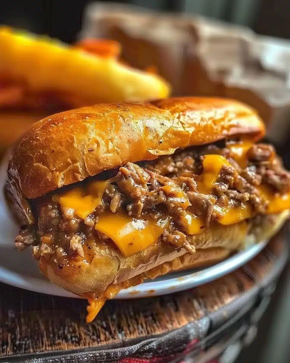 Philly Cheesesteak Sloppy Joes