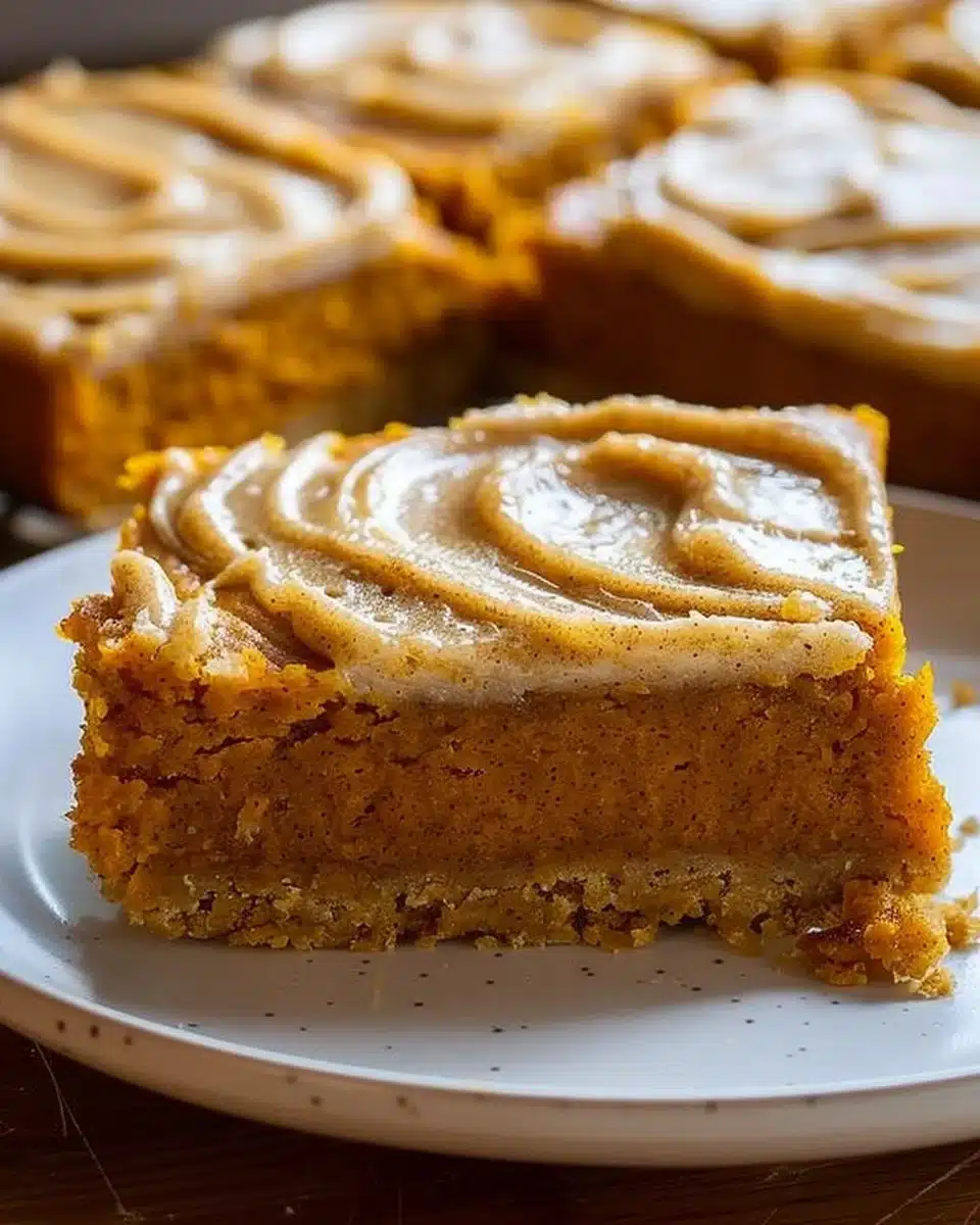 Pumpkin Bars with Brown Sugar Frosting