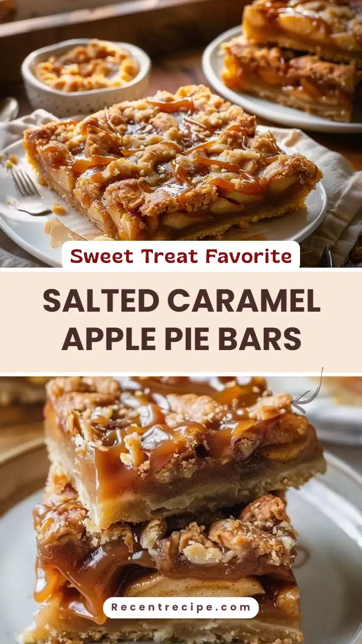 Salted Caramel Apple Pie Bars