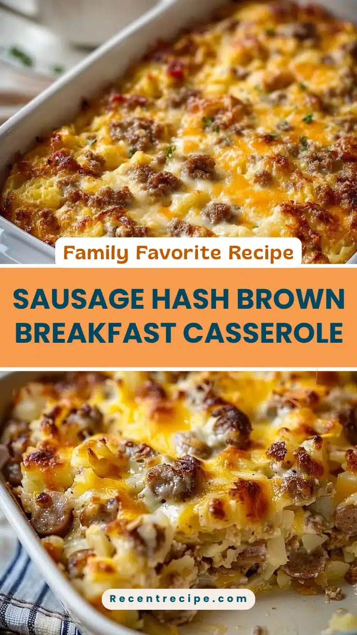 Sausage Hash Brown Breakfast Casserole