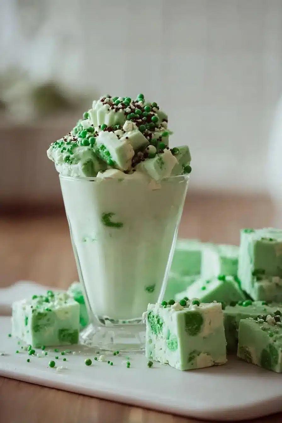Shamrock Shake Fudge