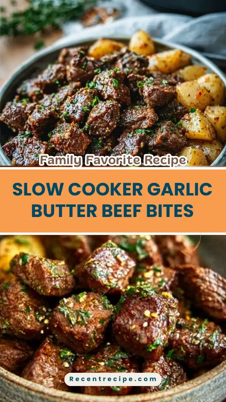 Slow Cooker Garlic Butter Beef Bites