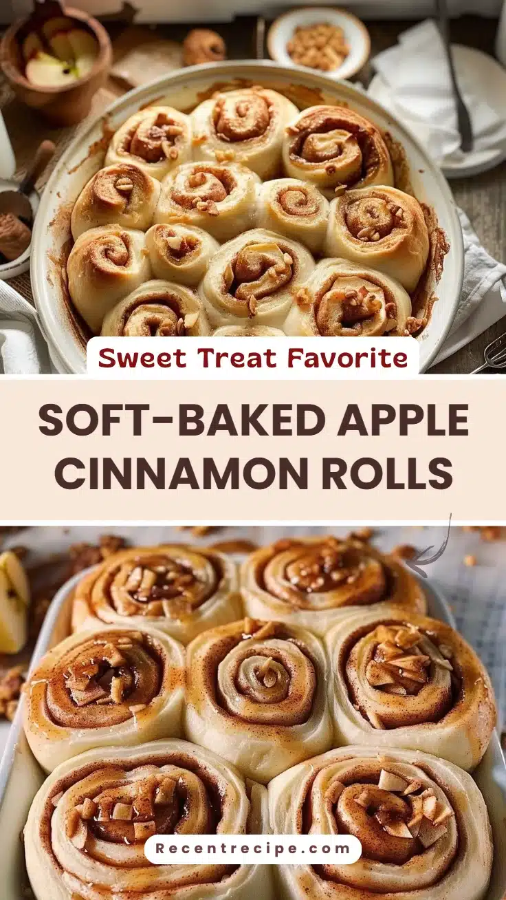 Soft-Baked Apple Cinnamon Rolls