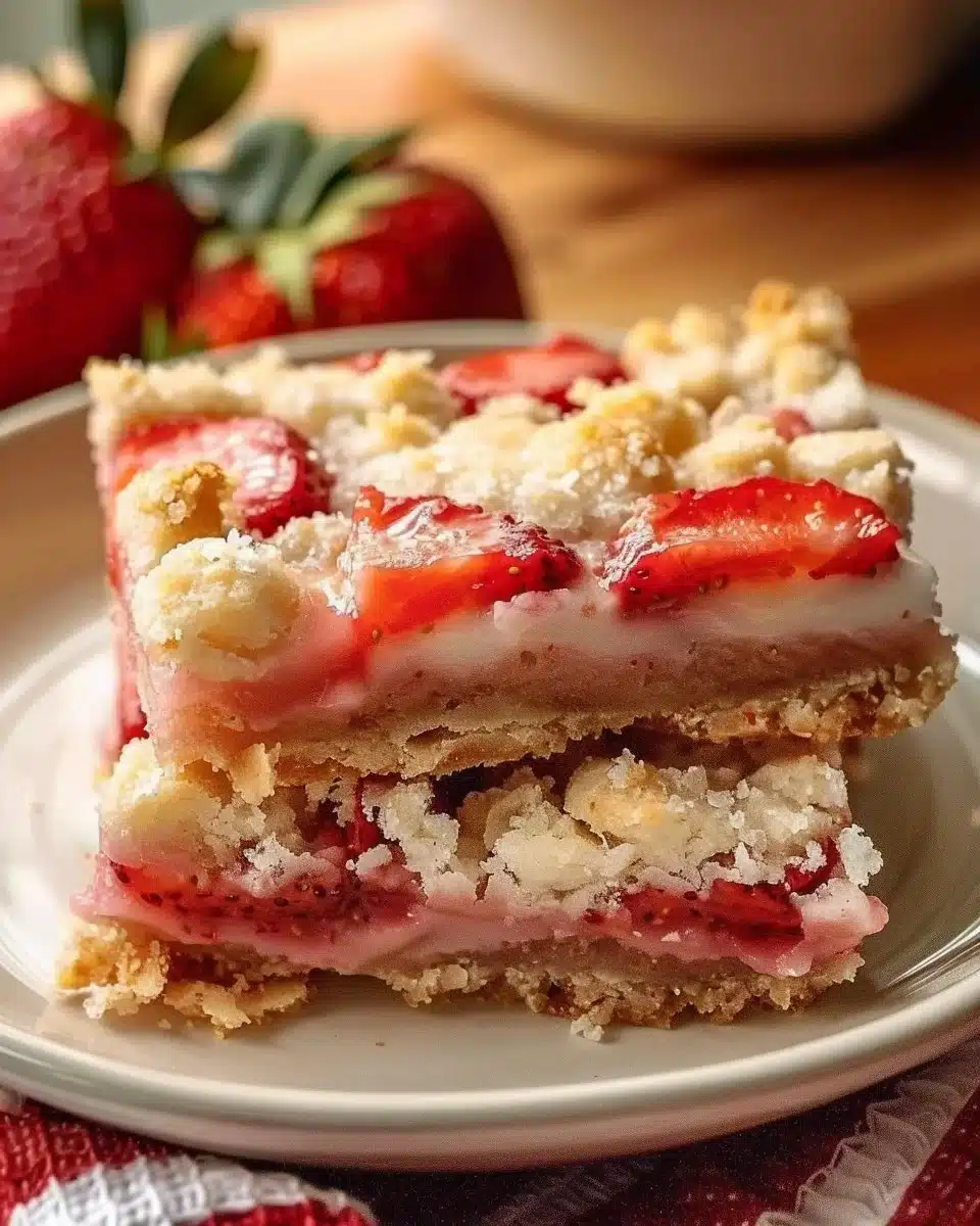 Strawberry Shortcake Bars Recipe